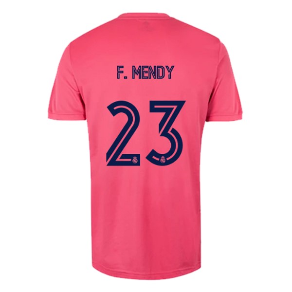 Camiseta Real Madrid 2ª Kit NO.23 F. Mendy 2020 2021 Rosa